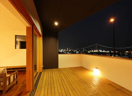 O様邸 バルコニー