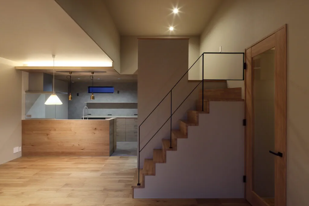 中野町の家 リビング