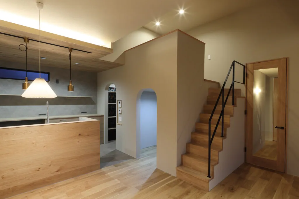 中野町の家 リビング