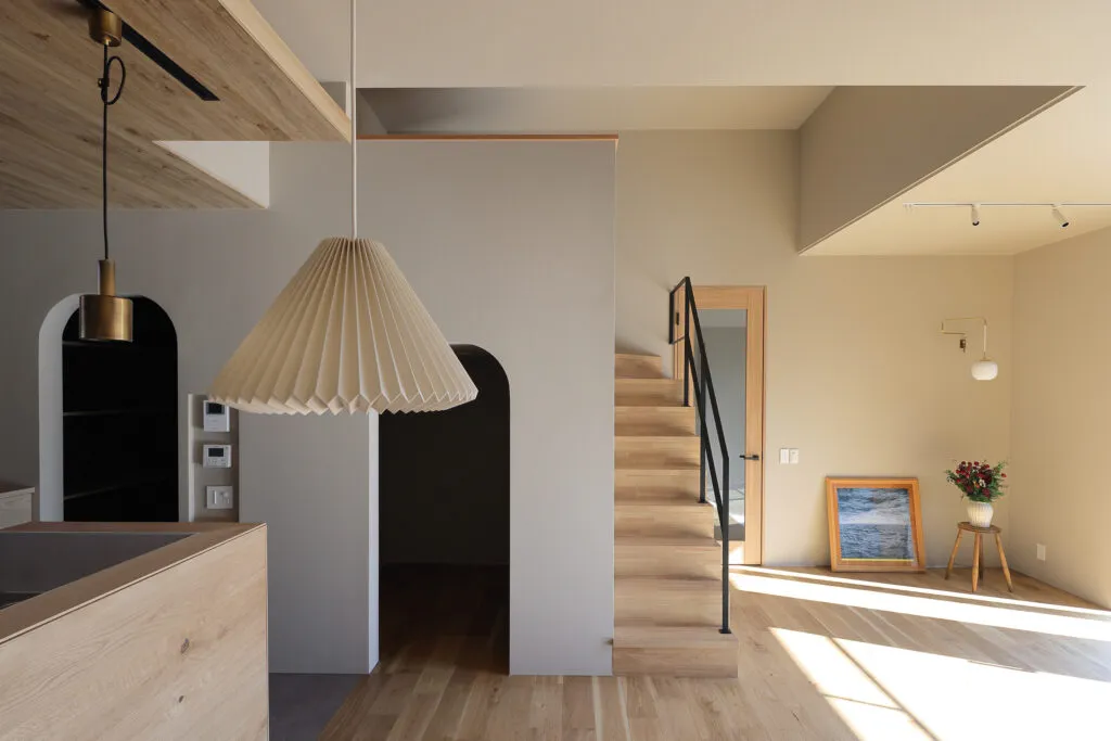 中野町の家 リビング