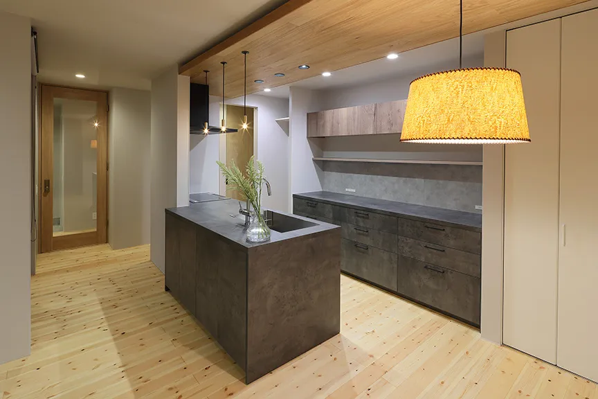 上滝野の家 リビング