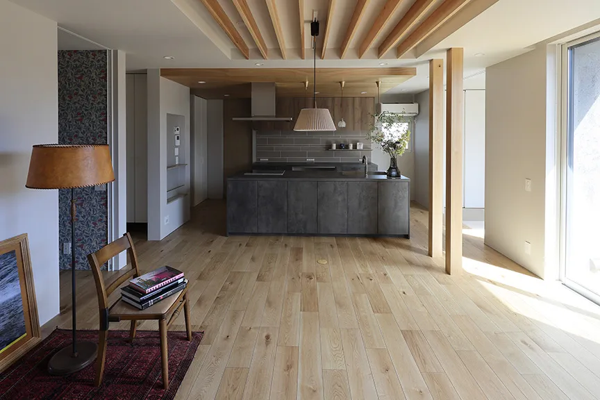 大開町の家 リビング