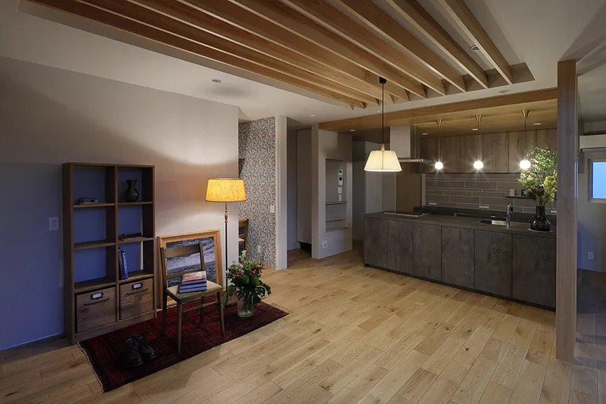 大開町の家 リビング