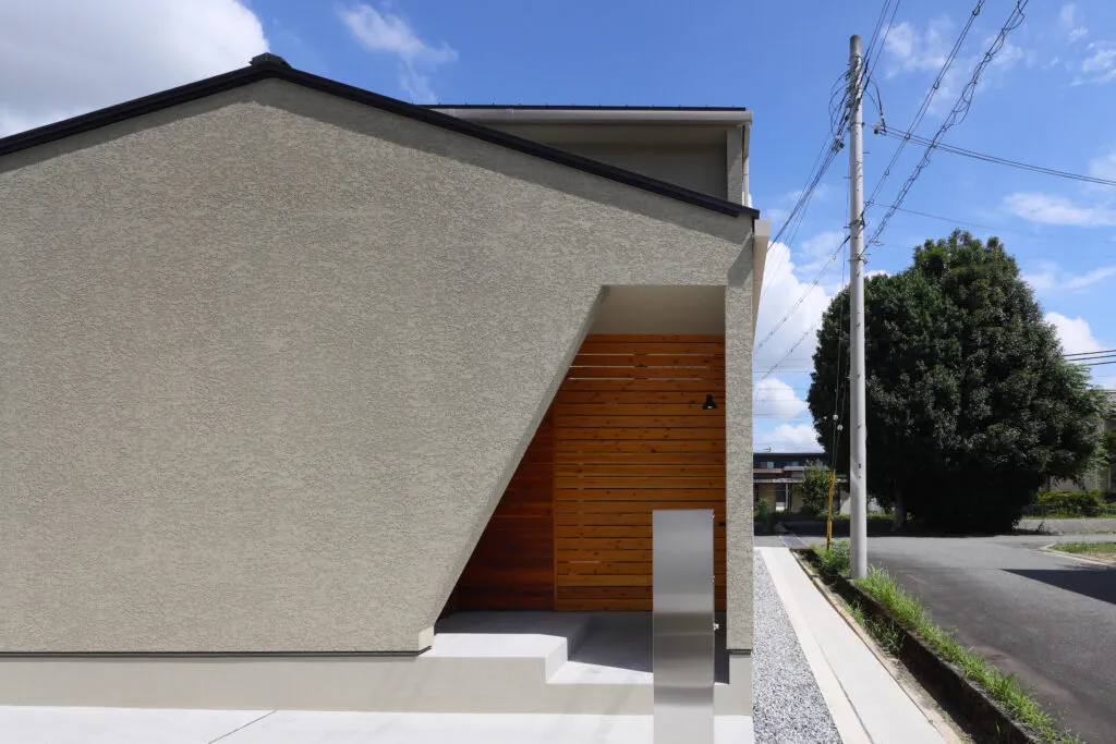 開放的でシンプルな家 外観