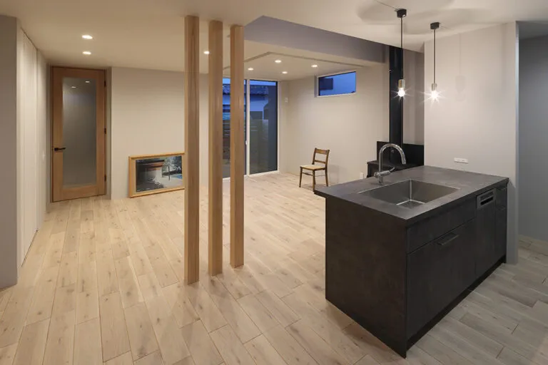 垂井の家 リビング